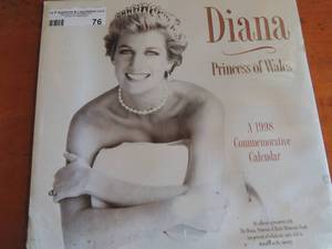lot 76 image: Diana Princess of Wales 1998  Commemorative Calendar  NEW IN PACKAGE