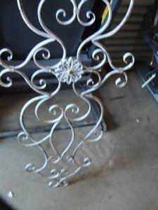 lot 103 image: white metal wall art