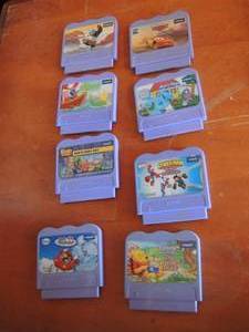 lot 124 image: Vtech learning tapes qty 8 - blues clues- little einsteins- winnie the pooh honey hunt