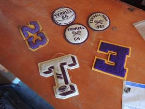 lot 126 image: sports shirt patches qty 6- from terrel high