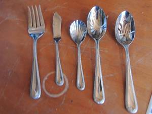 lot 127 image: Serving utensils silver co. Gorham 1821