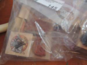 lot 145 image: Bag of ink stamps