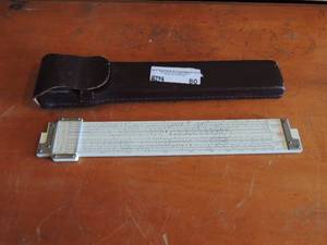 lot 80 image: Fredrick  Versatrig 1450 slide ruler vintage