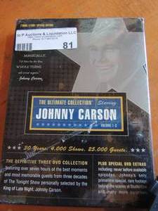 lot 81 image: ultimate collection starring Johnny Carson volumes 1-3