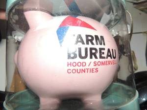 lot 327 image: FARM BUREAU PIGGY BANK  NIB