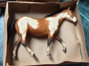 lot 461 image: BREYER - stock horse mare overo paint stock horse mare Breyer horse no. 230