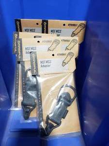 lot 19 image: MAGPUL MS1 MS3 Single Point Paraclip Adapter   Stealth Grey - QUANTITY 6 - BID IS TIMES THE QUANTITY