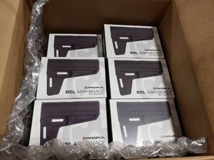 lot 22 image: Magpul BSL Arm Brace Milspec   Black - QUANTITY 23 - BID IS TIMES THE QUANTITY