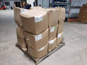 lot 46 image: Pallet of Magpul Enhanced Self Leveling 5.56 mm FDE Followers.  12 Cases Total.  1,200 Followers Per Case