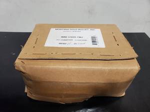 lot 68 image: RELOADING SUPPLIES  Box of 9mm 124 Gr FMJ Bullets.  3.750 Bullets