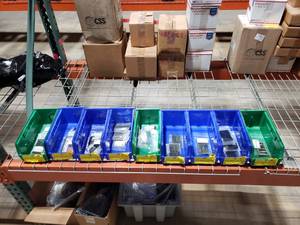 lot 121 image: Large Lot of IR Tools Patches.  Bins are NOT Included.