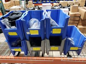 lot 123 image: Large Lot of DSG Arms Womens Jackets.  Misc Sizes.  Bins are NOT Included.