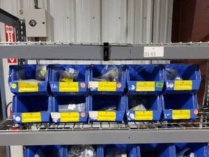 lot 128 image: Large Lot of AR15 Small Parts.  Includes Everyting Pictured.  Includes Bins