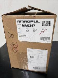lot 141 image: MAGPUL Gen2 MBUS Front Back Up Sight   Black - QUANTITY 20 - BID IS TIMES THE QUANTITY
