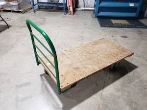 lot 9 image: Uline Industrial Rolling Cart.  Deck Measures 30 x 60