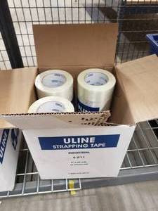 lot 33 image: 18 Rolls of Uline S-511 Strapping Tape
