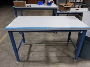 lot 75 image: Global Industries Adjustable Height Workstation.  Top Measures 60 x 30