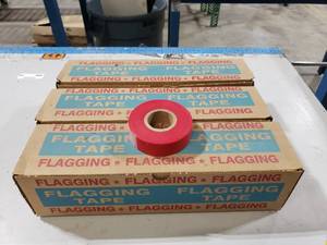 lot 96 image: 3 Boxes of Red Flagging Tape