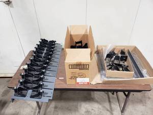 lot 98 image: Wall Mounted Long Rifle Gun Racks