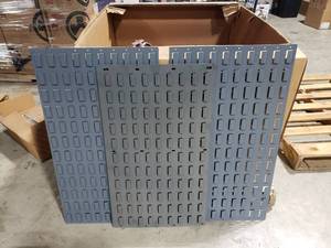 lot 111 image: 3 Quantum Storage Systems QLP-4819 Small Parts Bin Louvered Panels