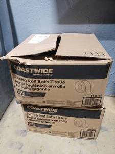 lot 122 image: 2 Boxes of Jumbo Bath Tissue Rolls.  18 Rolls Total.