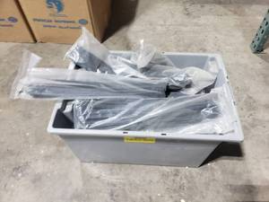 lot 140 image: Large Tub FULL of Heavy Duty 18 Zip Ties.  Approx 17 Bags  100 Zip Ties Per Bag.  Tub Included.