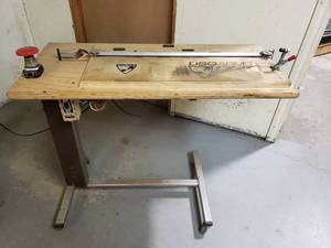lot 146 image: Shop Made Electric Hot Wire PlasticFoam Cutting Machine