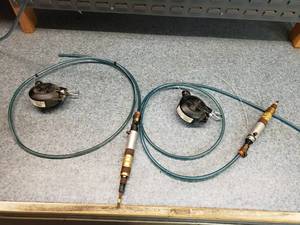 lot 149 image: Lot of 2 Cleco 44RSA7BQ Dresser Ind Pneumatic Screwdrivers w Hubbell Balancer BD-01 Tool Balancers