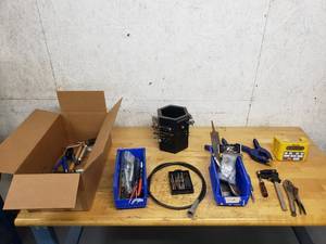 lot 166 image: Large Lot of Misc Hand Tools & Accessories.