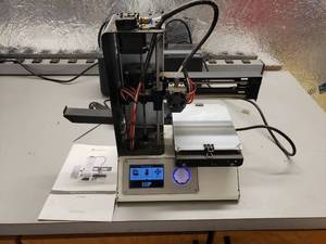 lot 194 image: MonoPrice Model 15365 Select Mini 3D Printer.  Missing Front Cover