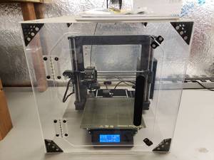 lot 195 image: Prusa i3 MK3S 3D Printer w Enclosure