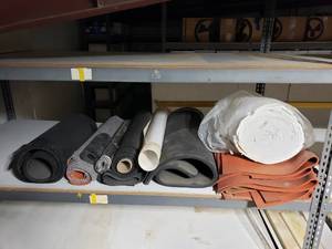 lot 234 image: Lot of Misc Rolls of Rubber & More