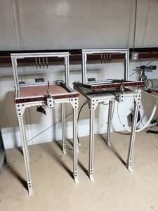 lot 239 image: Set of 2 Custom Built Vacuum Press Tables