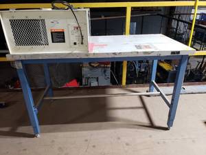 lot 254 image: Global Industries Adjustable Height Work Table.  Top Measures 60 x 30