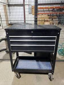 lot 286 image: Rolling 4 Drawer Service Cart