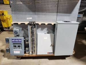 lot 287 image: Lot of Electrical Boxes, Breaker Panels & More