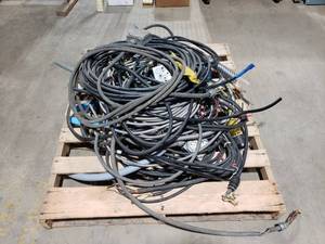 lot 300 image: Large Pallet Full of Heavy Gauge Wire.  Buyer Takes All