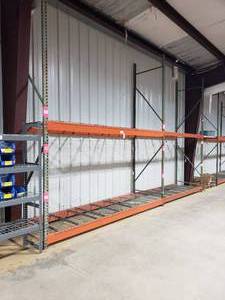 lot 309 image: 2 Sections of Industrial Pallet Racking.  Measures 126 x 42 & 96 x 42.  Both are 14 Tall.