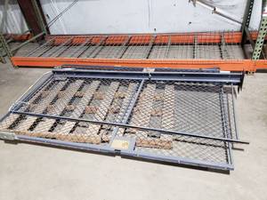 lot 467 image: 2 Sections of Locking Security Cage Gates