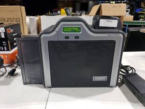 lot 506 image: Fargo HDP5000 ID Card Printer.  CARD PICTURED IS THE TEST CARD THAT WE PRINTED