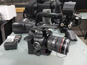 lot 6 image: WOW Canon EOS C100 Mark II Cinema Camera w EF 24-70mm Lens & Lots of Extras  MEDIA, FILM & CONTENT CREATOR READY