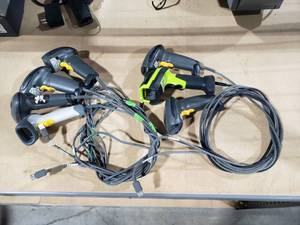 lot 630 image: Lot of 7 USB Handheld Barcode Scanners