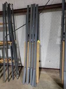 lot 651 image: Industrial Shelving w 4 Adjustable Shelves.  Measures 96 x 84 x 18