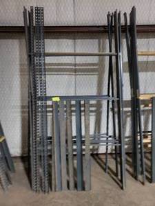 lot 653 image: Industrial Storage Rack w 5 Adjustable Shelves.  Measures 96 x 96 x 48.  Each Shelf Measures 4 x 8