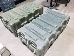 lot 669 image: Lot of 2 Hardigg US Military Weapons Transport Storage Case