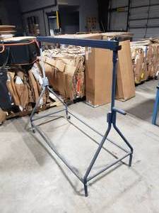 lot 680 image: Uline Portable Bubble Roll Stand