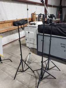 lot 691 image: Lot of 4 Misc Tripods.  Smith-Victor & More