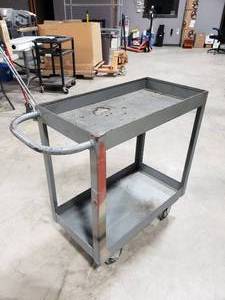 lot 711 image: Metal Rolling Shop Cart