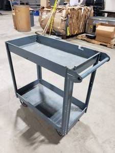 lot 712 image: Metal Rolling Shop Cart