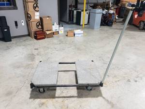 lot 781 image: Padded 4 Wheel Push Cart.  Can also be used as a heavy duty dolly.